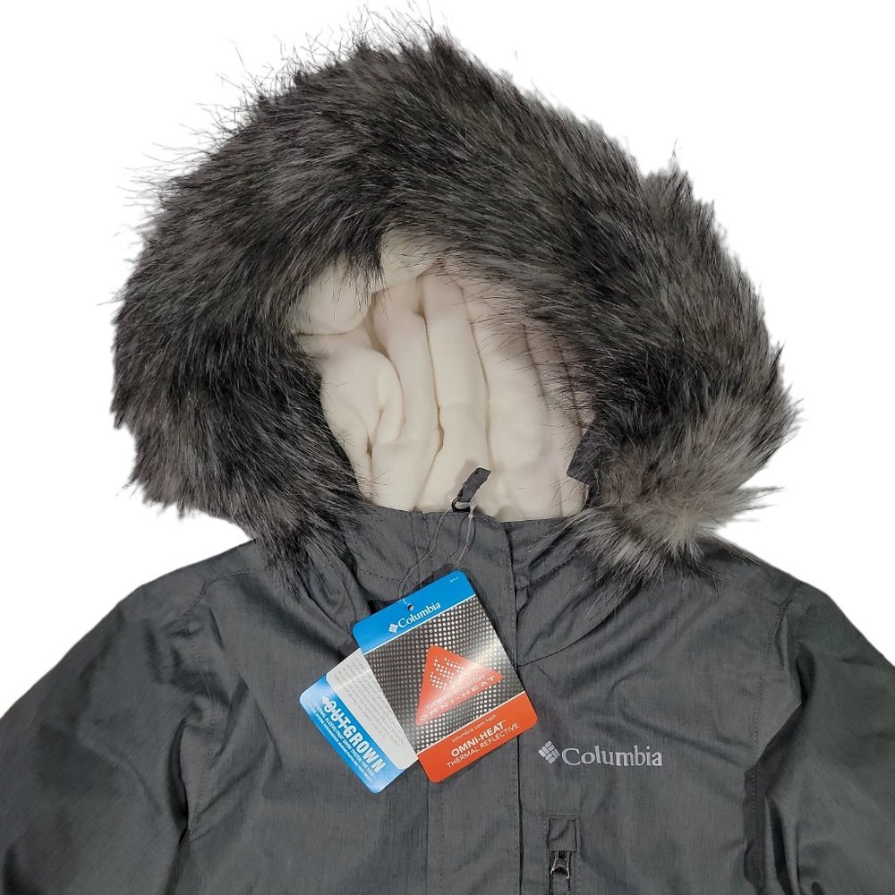 Columbia Youth Infant Grey Jacket Suttle Mountain Long Sleeves Sz XS - Picture 2 of 13